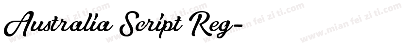 Australia Script Reg字体转换